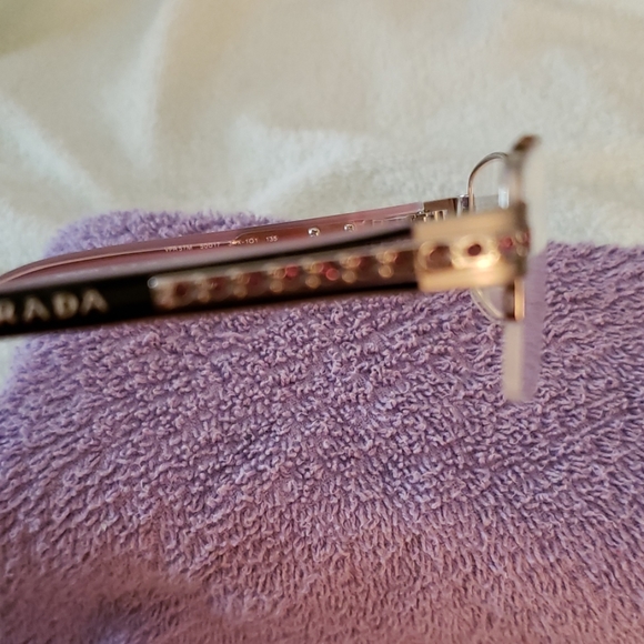 100% authentic Prada eyeglassframes only. Has a prescription in them now. - Picture 4 of 9